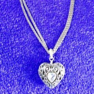 Brighton Bibi Necklace - Swarovski Crystal- Love is a Hidden Treasure